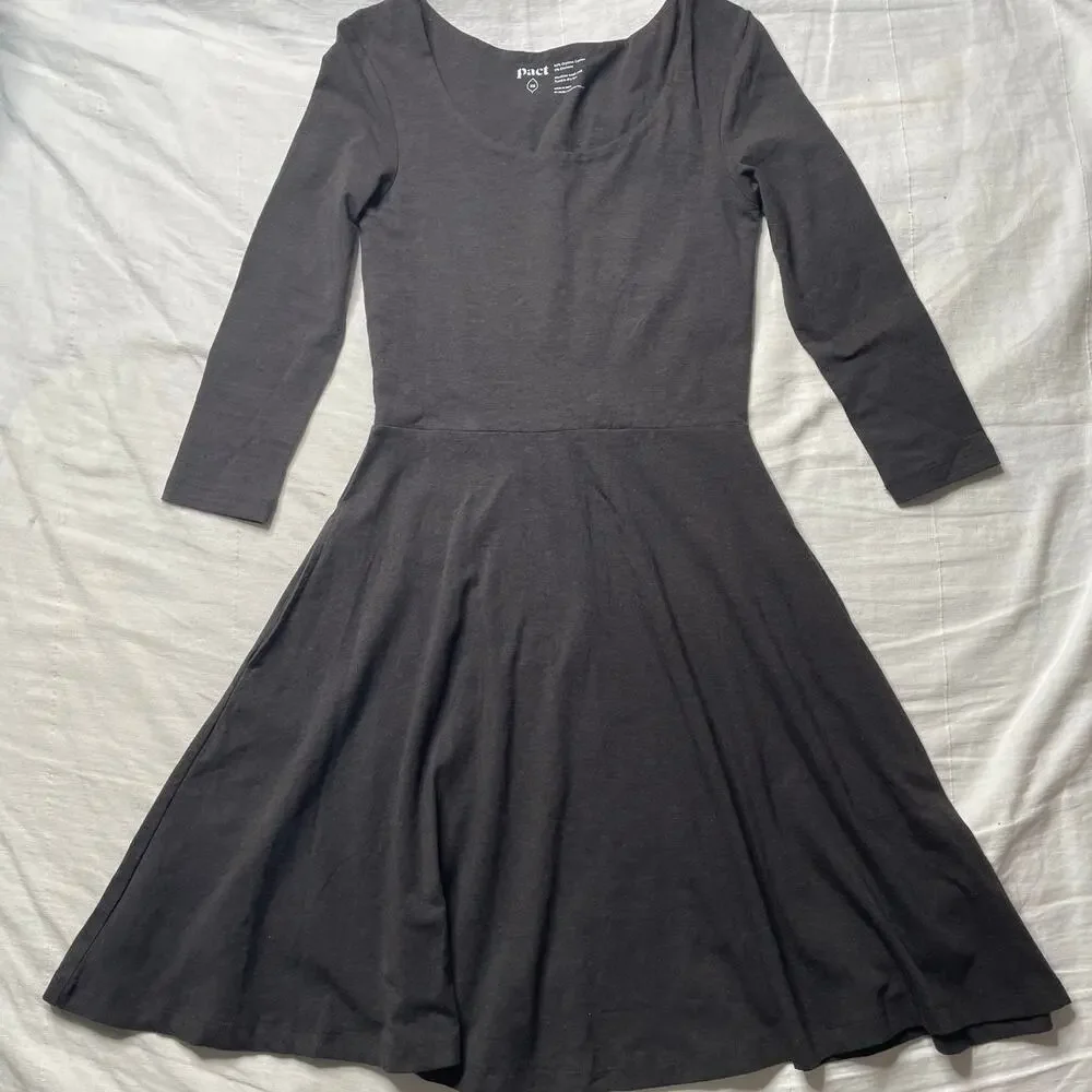 white christmas dresses Pleats and Flare Stretchy Linen Mini Dress